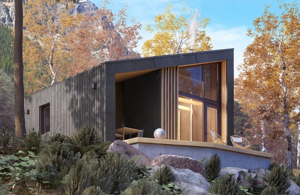 Барнхаус 6х6 м со вторым светом